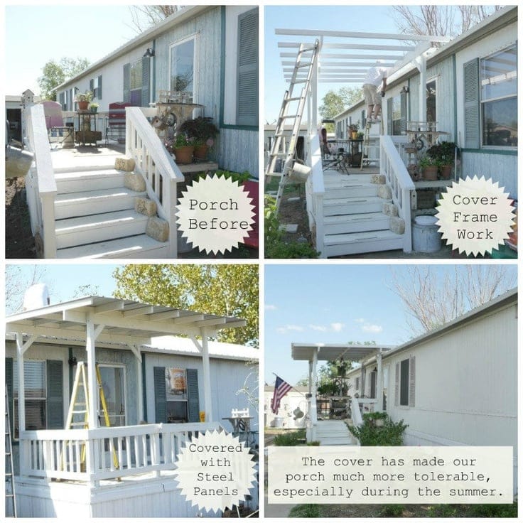 single wide porch construction