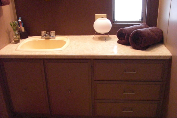 single wide makeover- sink 