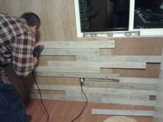 adding a new wall in a mobile home laundry room