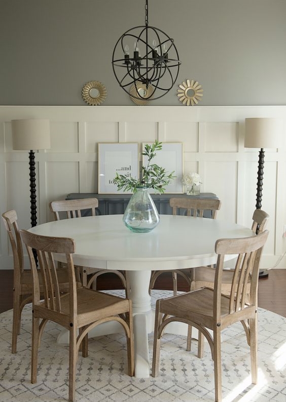transitional decor design dining room
