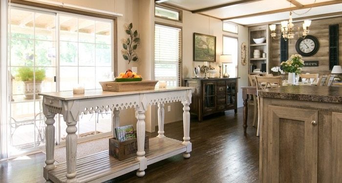 update a new manufactured home - kitchen island
