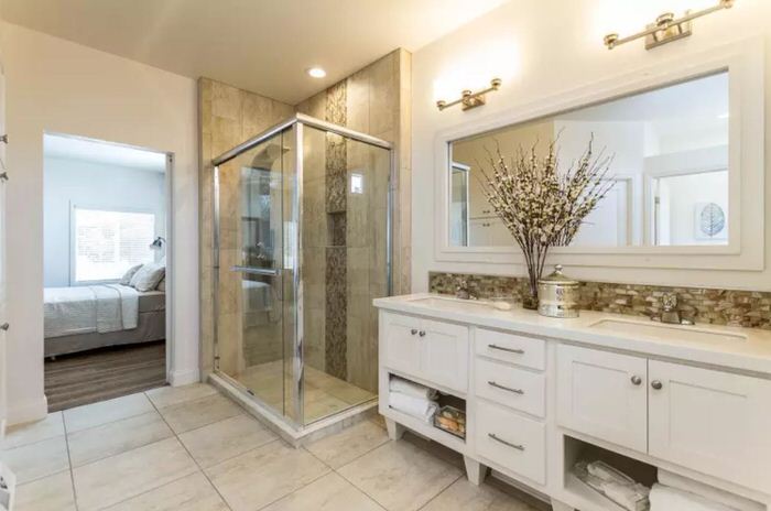 upgraded master bath