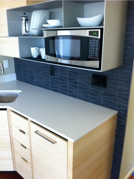 using modern kitchen materials in a single wide
