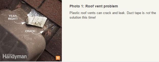 vent issues on mobile home roofing