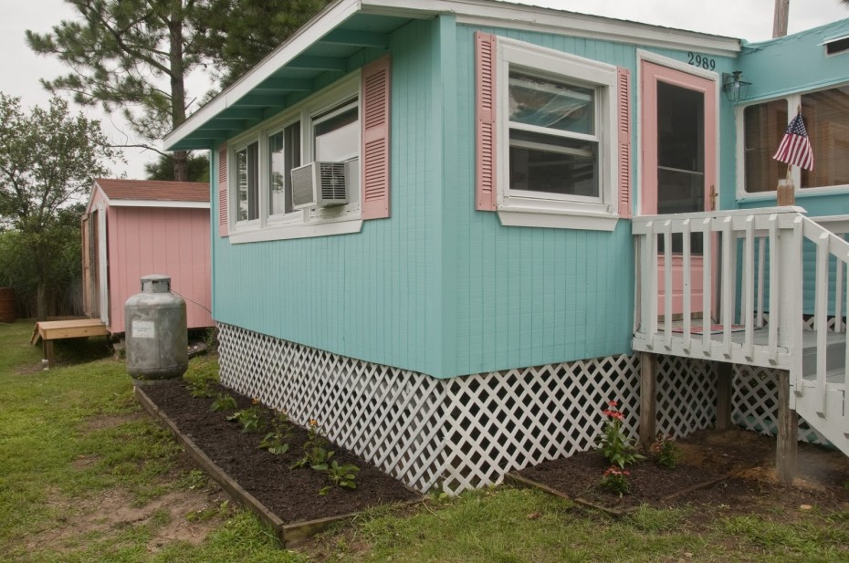 vintage mobile home makeover