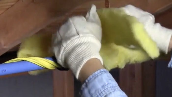 wrap insulation around heat tape