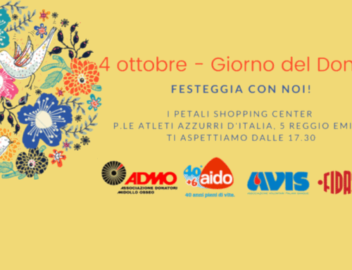 4 ottobre Giornata del Dono: insieme a Reggio Emilia