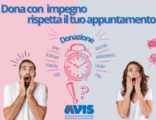 Dona con impegno, rispetta il tuo appuntamento