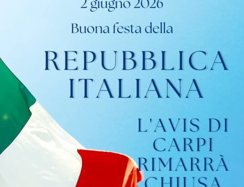 Chiusura Avis Carpi 2 giugno 2026