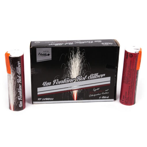 4m Fontäne Rot-Silber_FF-28RS120