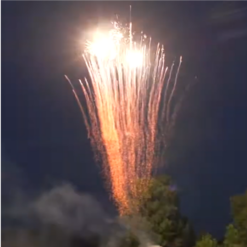 3″ Gold rain to crackling rain with report mine