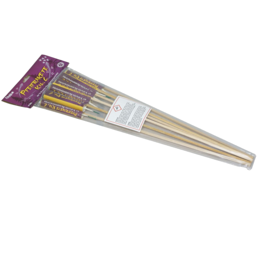 Pfeifrakete Kal. C mit 3-Stufen-Silbercrackern_FR-W14-3C