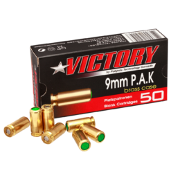 VICTORY 9MM P.A.K Platzpatronen Messing