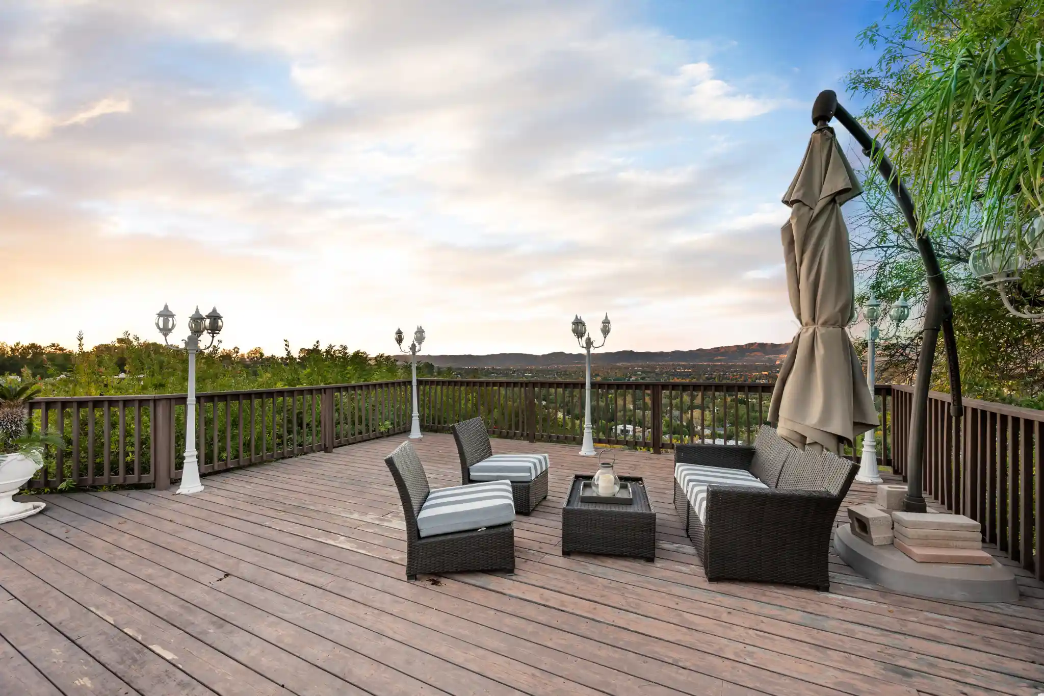 Decks And Patios Outdoor Furniture On Wooden Patio With Trees In En 2026 01 08 00 18 06 Utc
