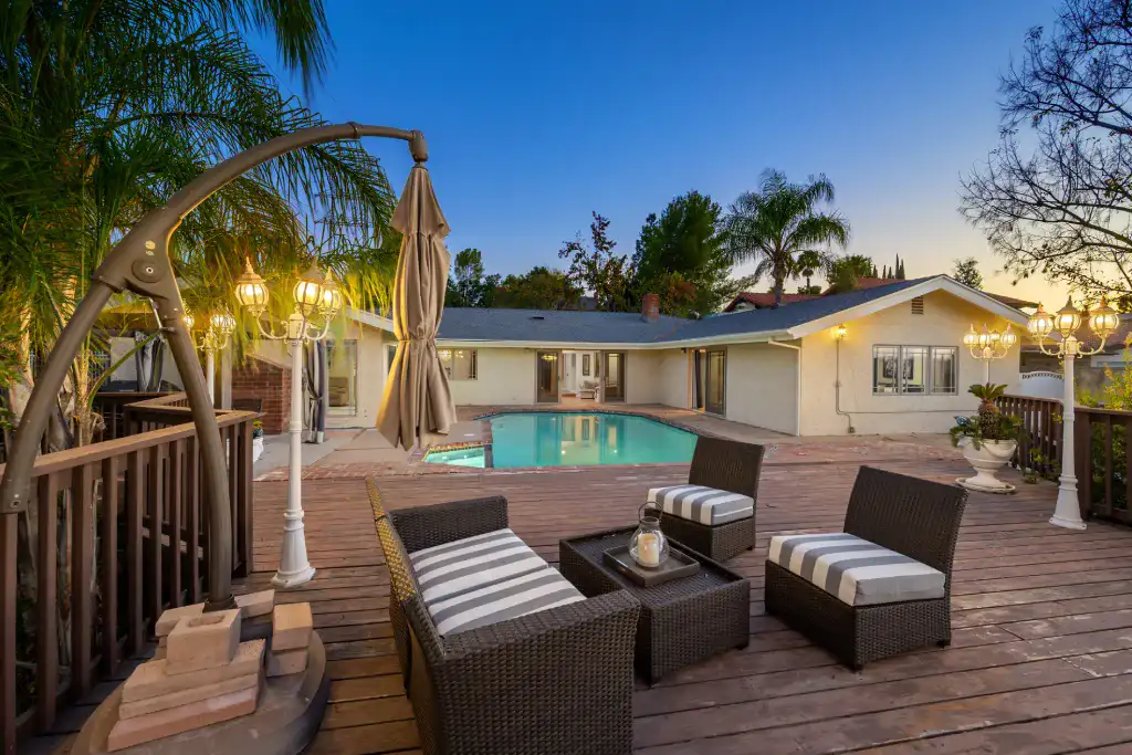 Decks And Patios Patio With Seating And A Pool Outdoors In Encino 2026 01 08 00 24 25 Utc