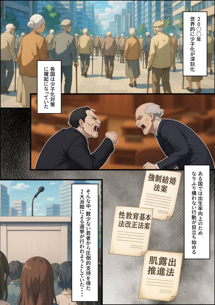 投票率99%!?寝取り派VS純愛派〜勝者の先に待つ日常〜 hitomiエロ漫画raw(同人誌)無料サンプル画像002