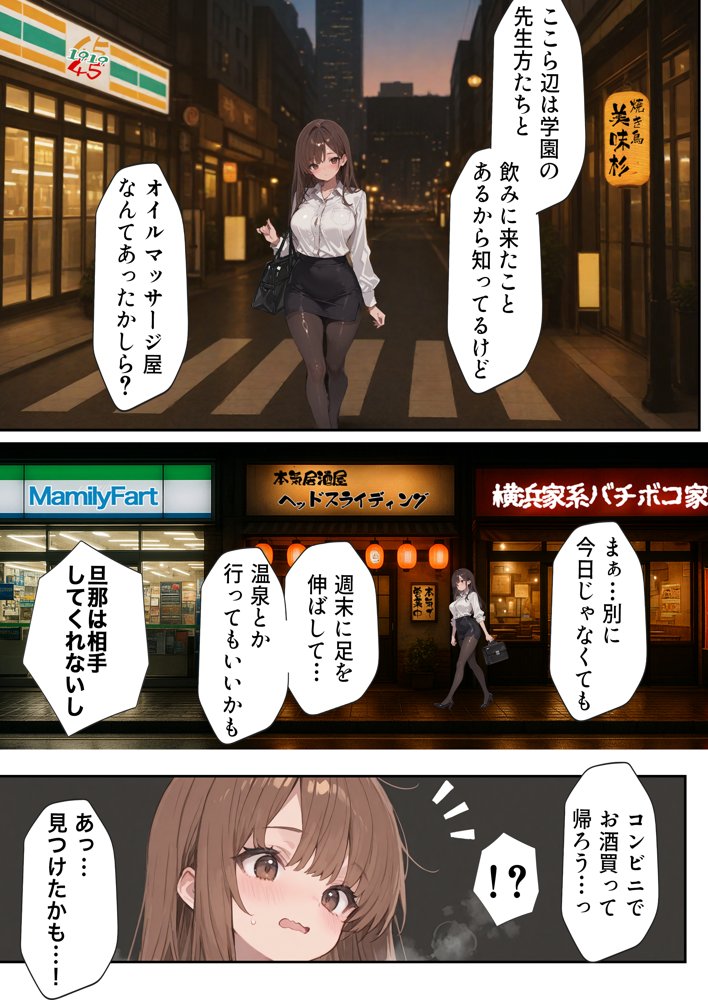 子宮催○アプリ-新婚人妻の英語教師（28）が媚薬オイルマッサージで寝取られる話