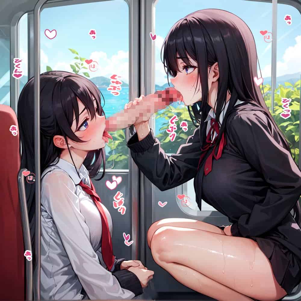 女子校通学電車両に乗り込むと起こる〇〇の法則【CG296枚収録喘ぎ声付き】