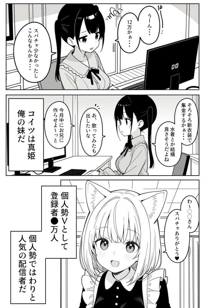 清楚系Vtuberの妹を生ハメセックスでわからせようとしたら逆に射精管理されるハメに・・・