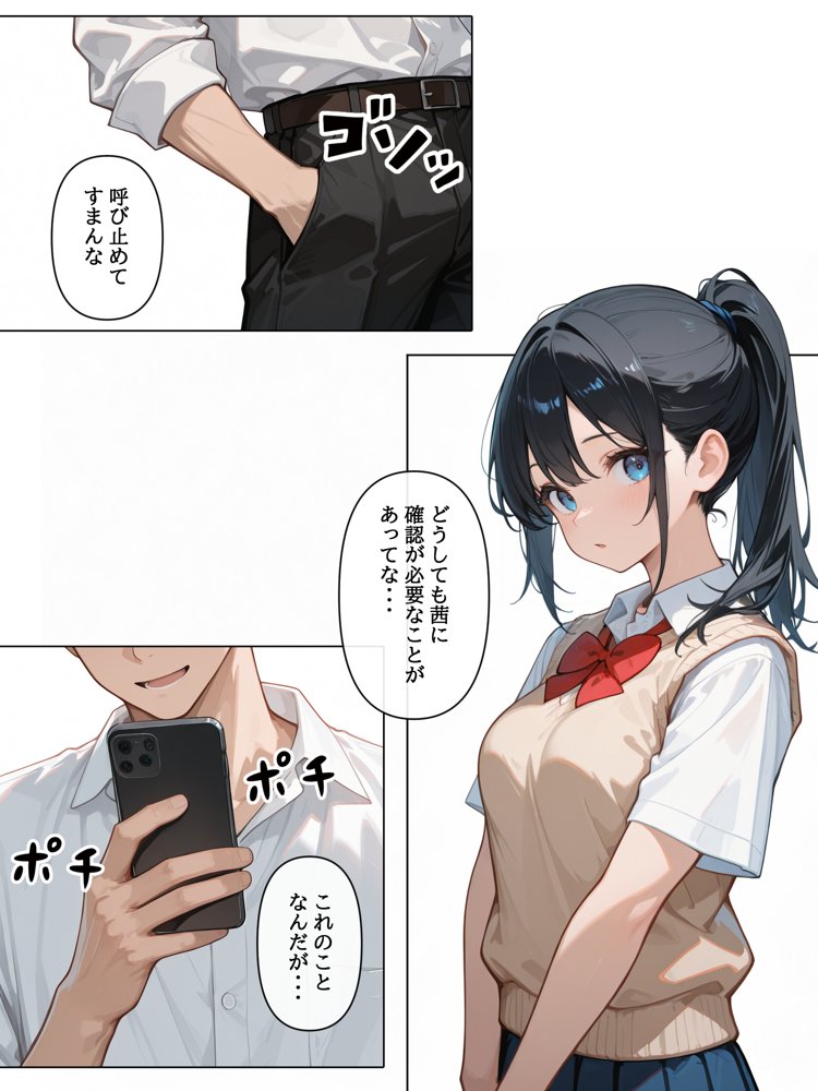 裏垢投稿者を、捕まえた！「むっつりスケベ委員長は、先生に犯●れたい！？」