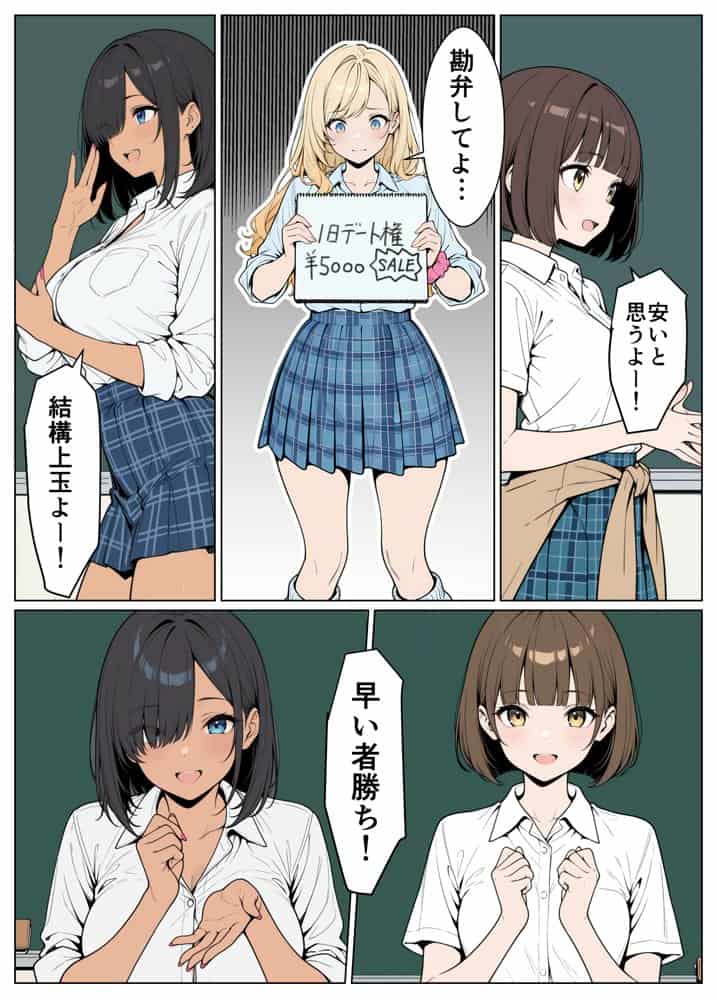 陰キャの僕がギャルと放課後デート hitomiエロ漫画raw(同人誌)無料サンプル画像007