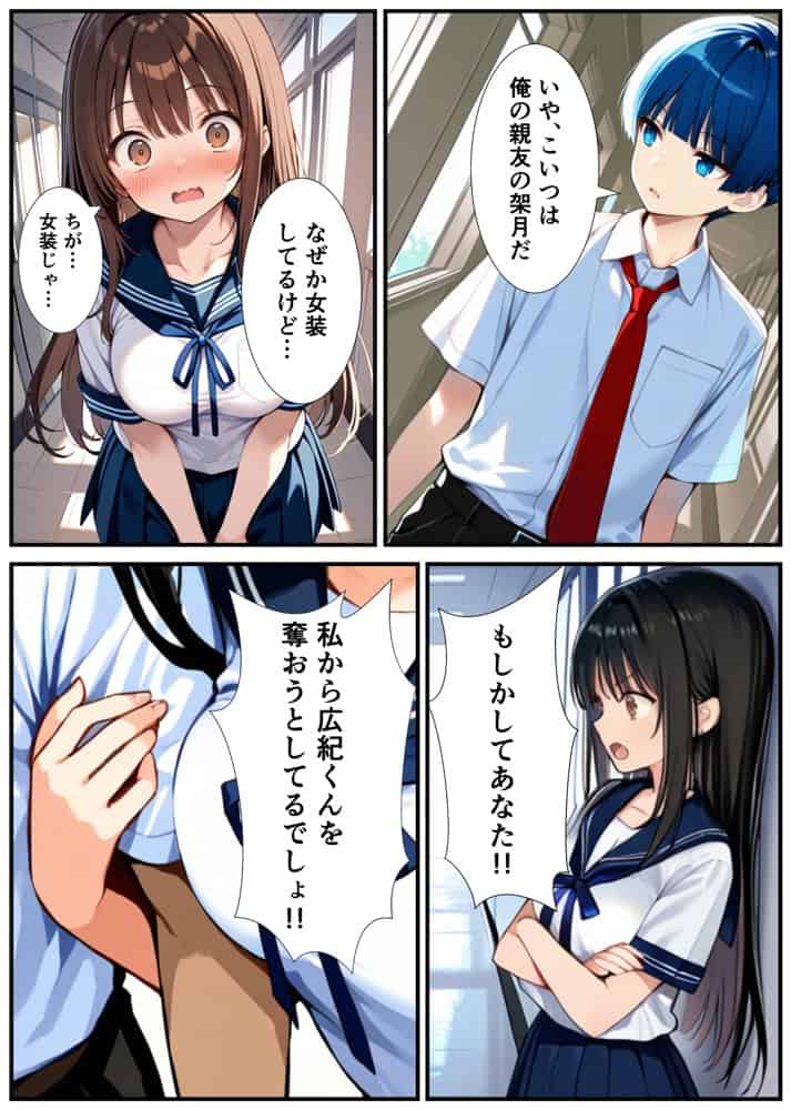 女体化したので大好きだった親友を寝取った話