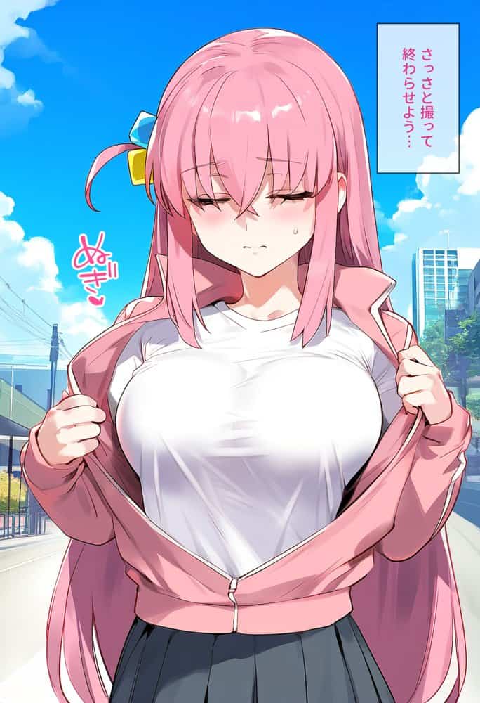 【催●】ストリートスナップで出会った爆乳陰キャが勝手に脱ぎたしたからコスプレHしたwww〜後藤ひとり編〜