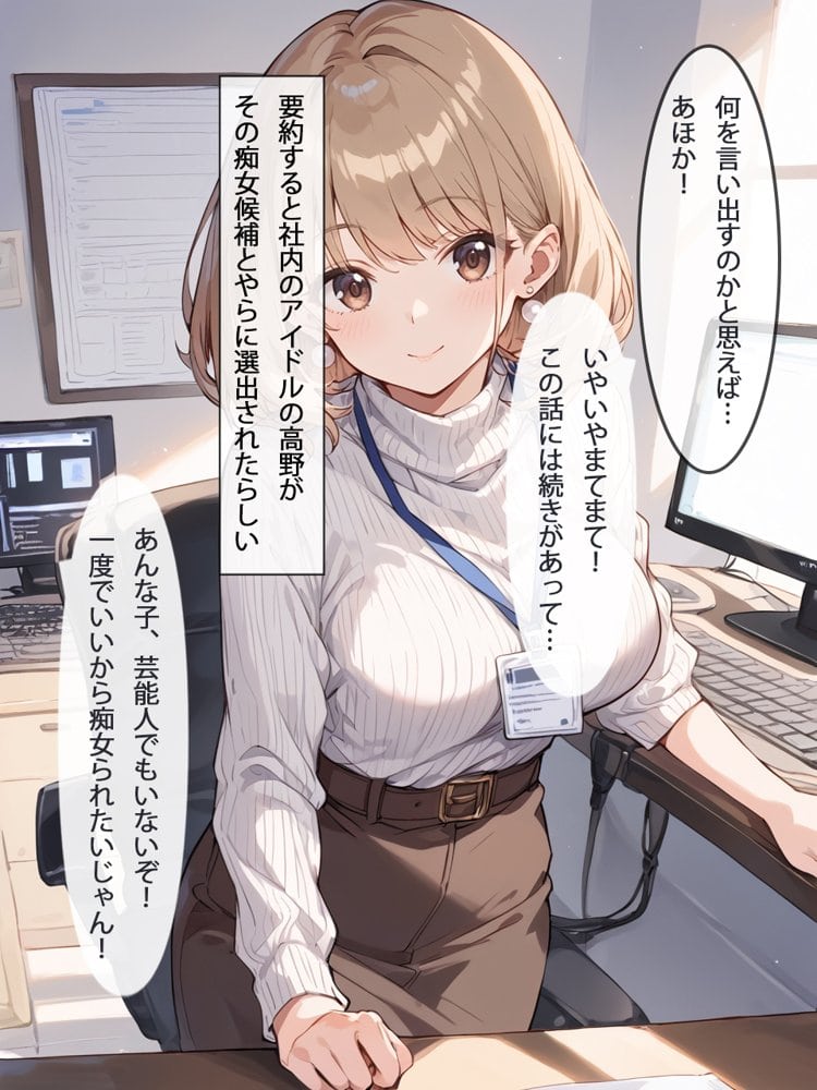 ［全ページセリフ付き］清楚系ビッチのOLちゃんはなんでもいいからしゃぶりたい！〜襲っていたはずがいつの間にか絶倫先輩に完堕ちしてた件〜