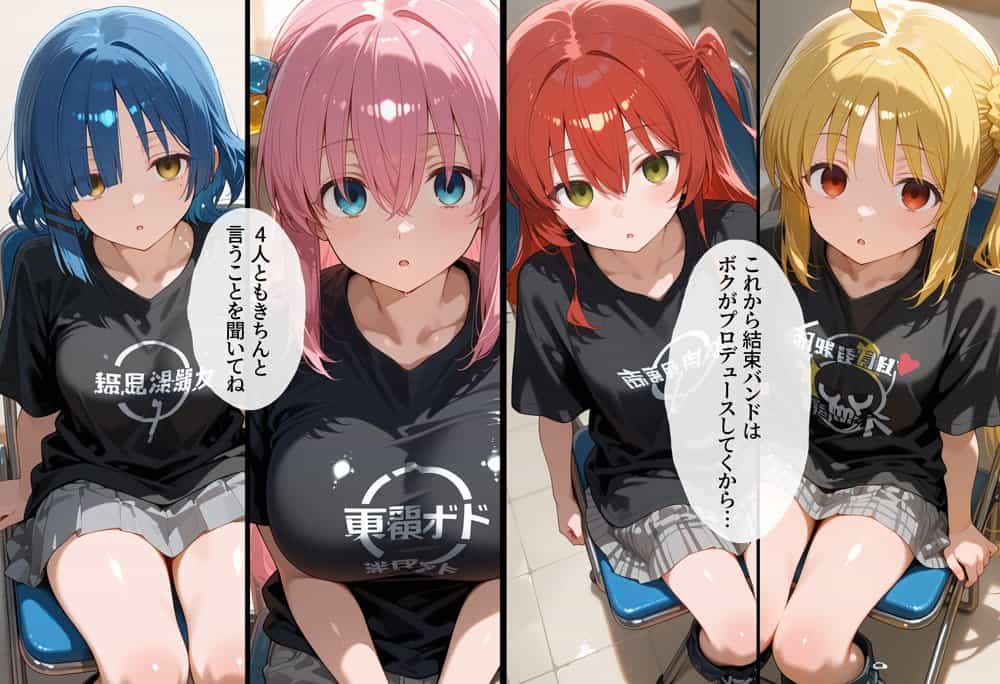 結〇バンドの女の子達を催●アプリでオナホプロデュース