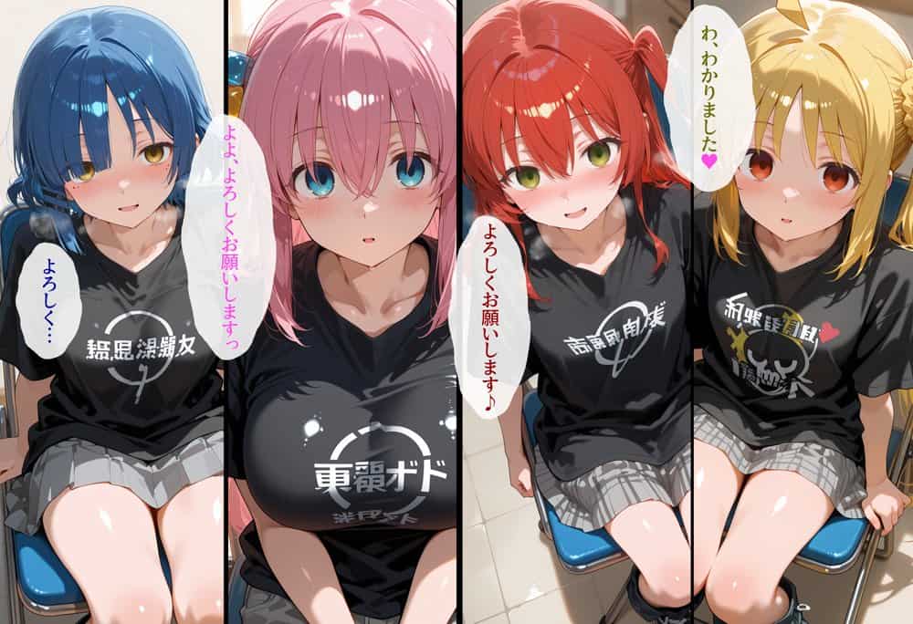 結〇バンドの女の子達を催●アプリでオナホプロデュース