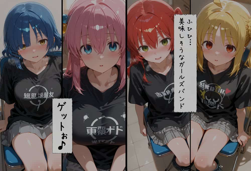 結〇バンドの女の子達を催●アプリでオナホプロデュース