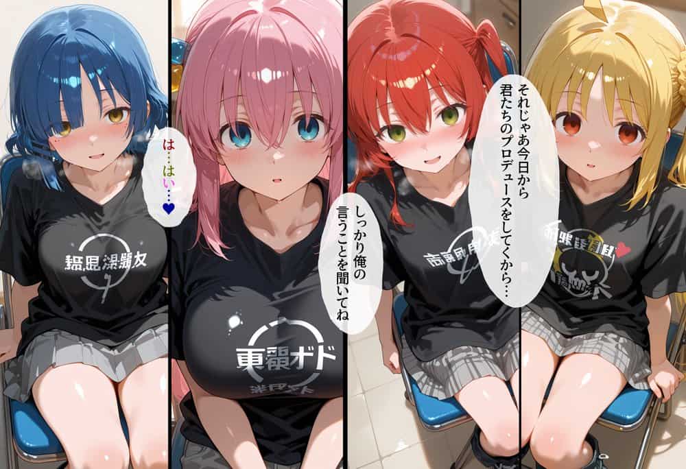 結〇バンドの女の子達を催●アプリでオナホプロデュース