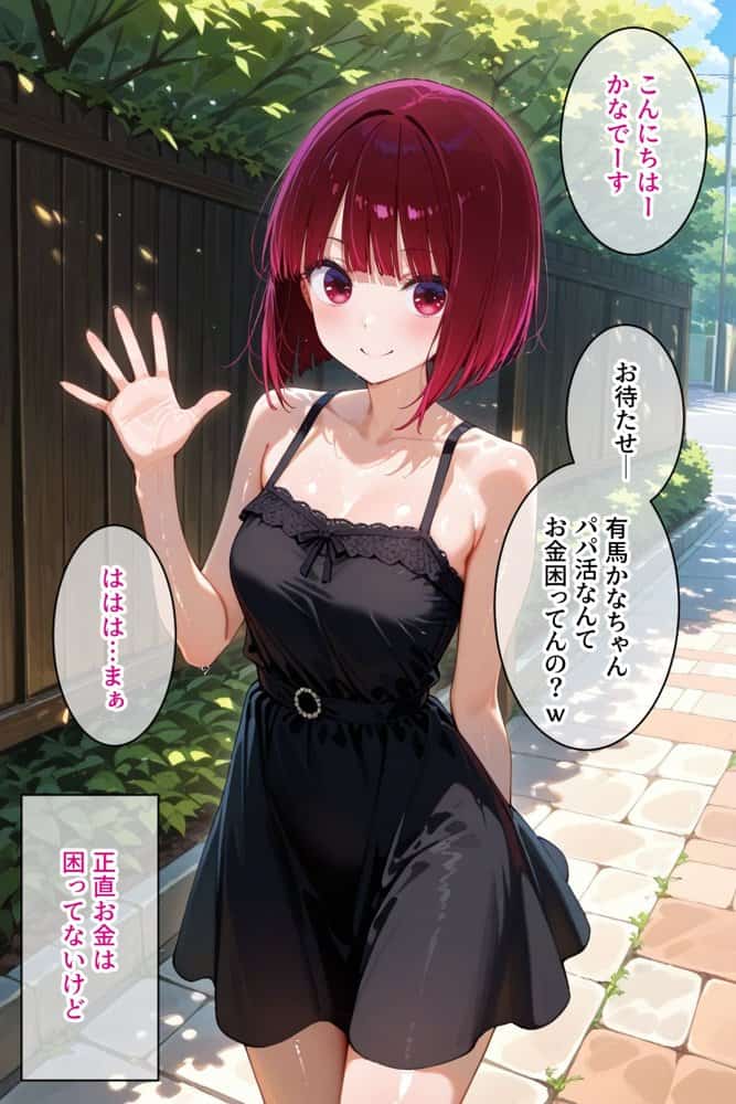 パパ活女子のイキすぎ報酬事情〜推しの子 有〇かな編〜 hitomiエロ漫画raw(同人誌)無料サンプル画像001