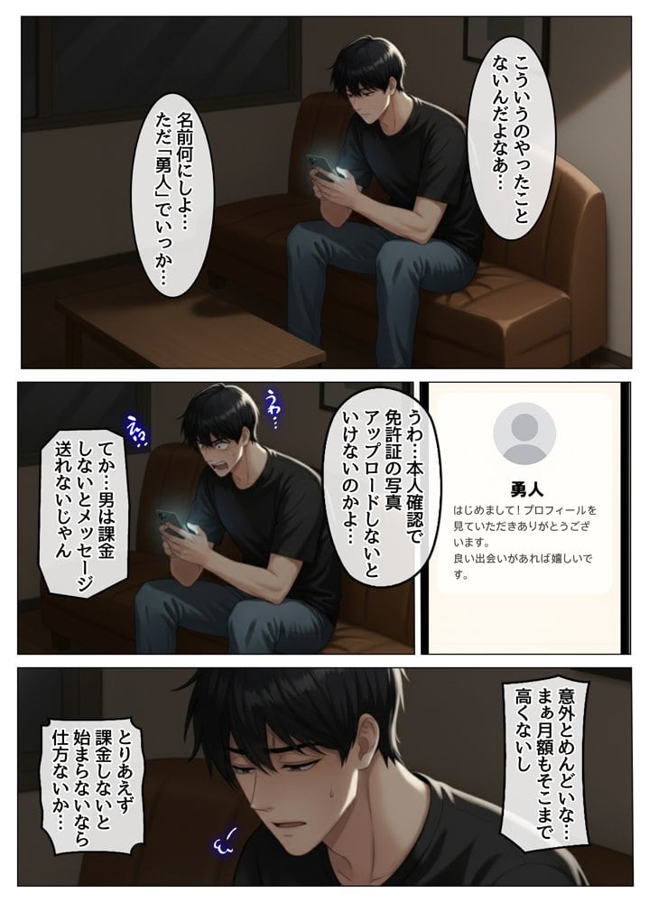 マッチングアプリで出会ったむちむち美女が、まさかの隣人で人妻だった件 hitomiエロ漫画raw(同人誌)無料サンプル画像004