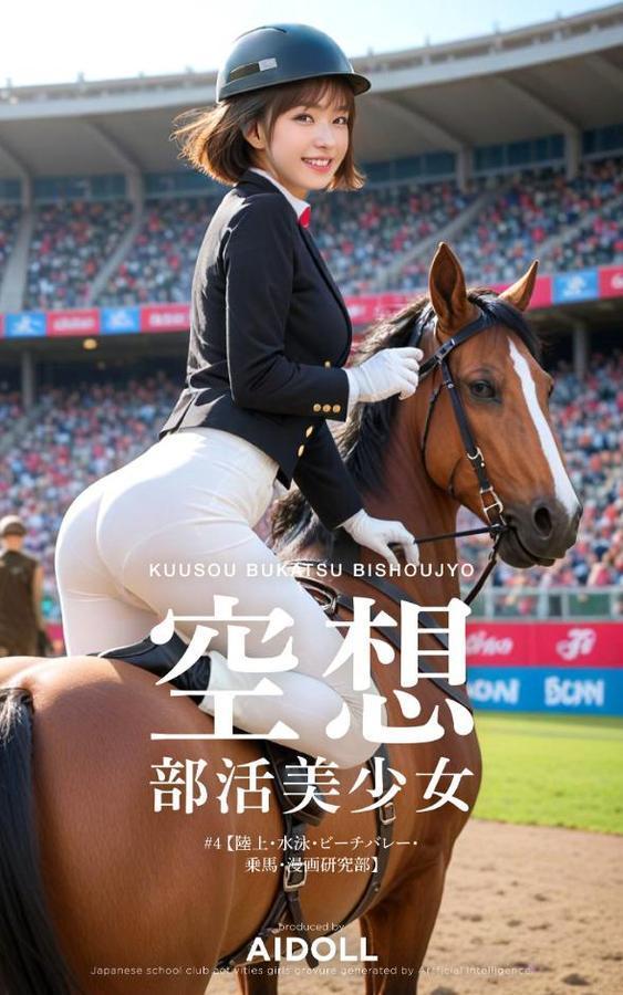 空想部活美少女 #4【陸上・水泳・ビーチバレー・乗馬・漫画研究部】