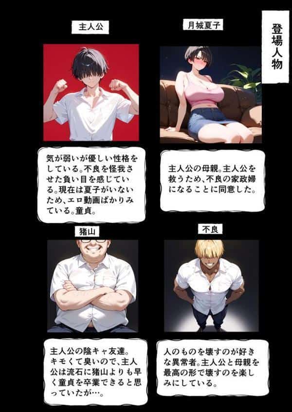 女手ひとつでボクを育ててくれた自慢の母がボクを守るためにいじめっ子の女になる話2 モザイク版 hitomiエロ漫画raw(同人誌)無料サンプル画像004