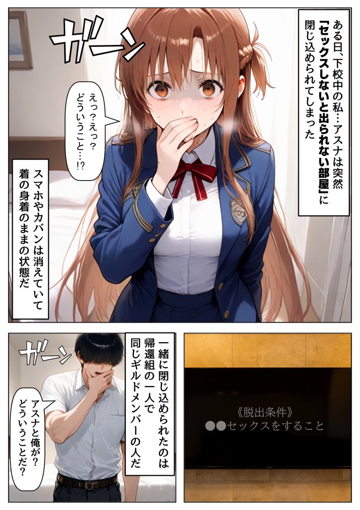 セックスしないと出られない部屋《SA●アスナ》