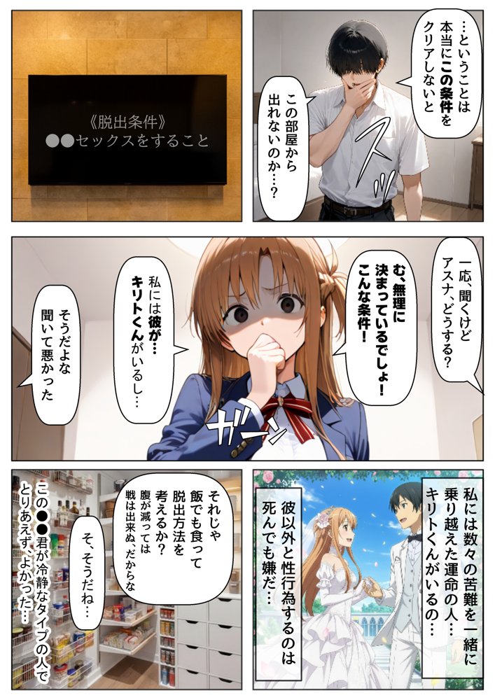 セックスしないと出られない部屋《SA●アスナ》