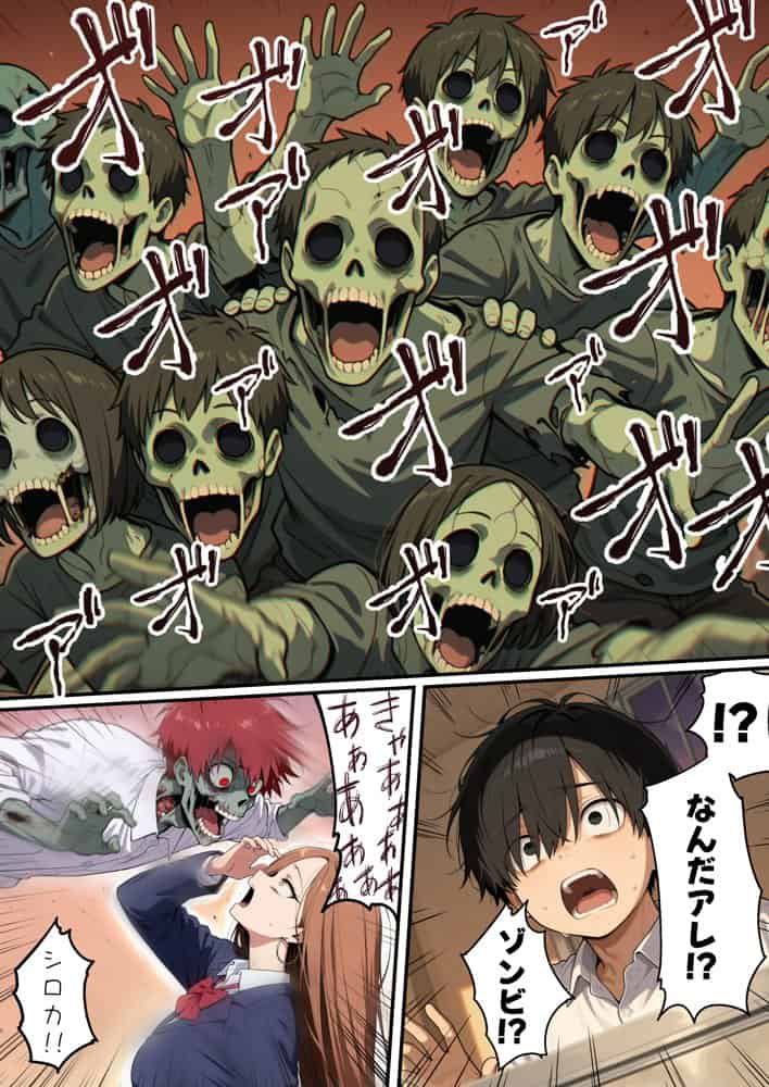ゾンビに支配された学園で冴えない童貞のオタク君が少女たちの救世主になる話