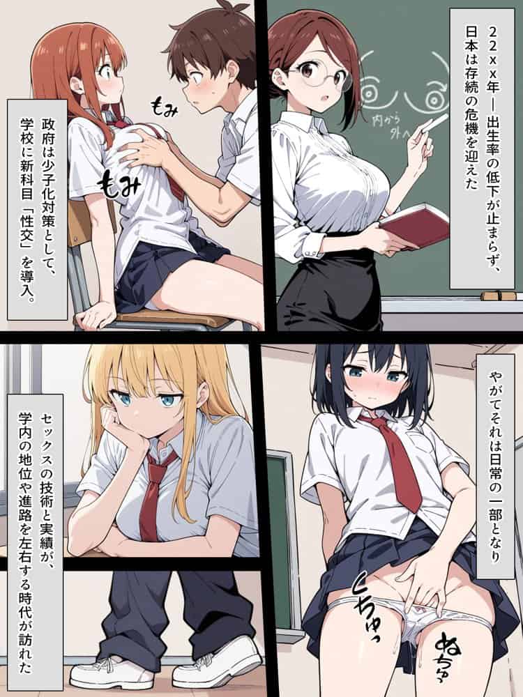 陰キャ転校生はセックス最強 – クラス代表の座を奪われた私 – hitomiエロ漫画raw(同人誌)無料サンプル画像004