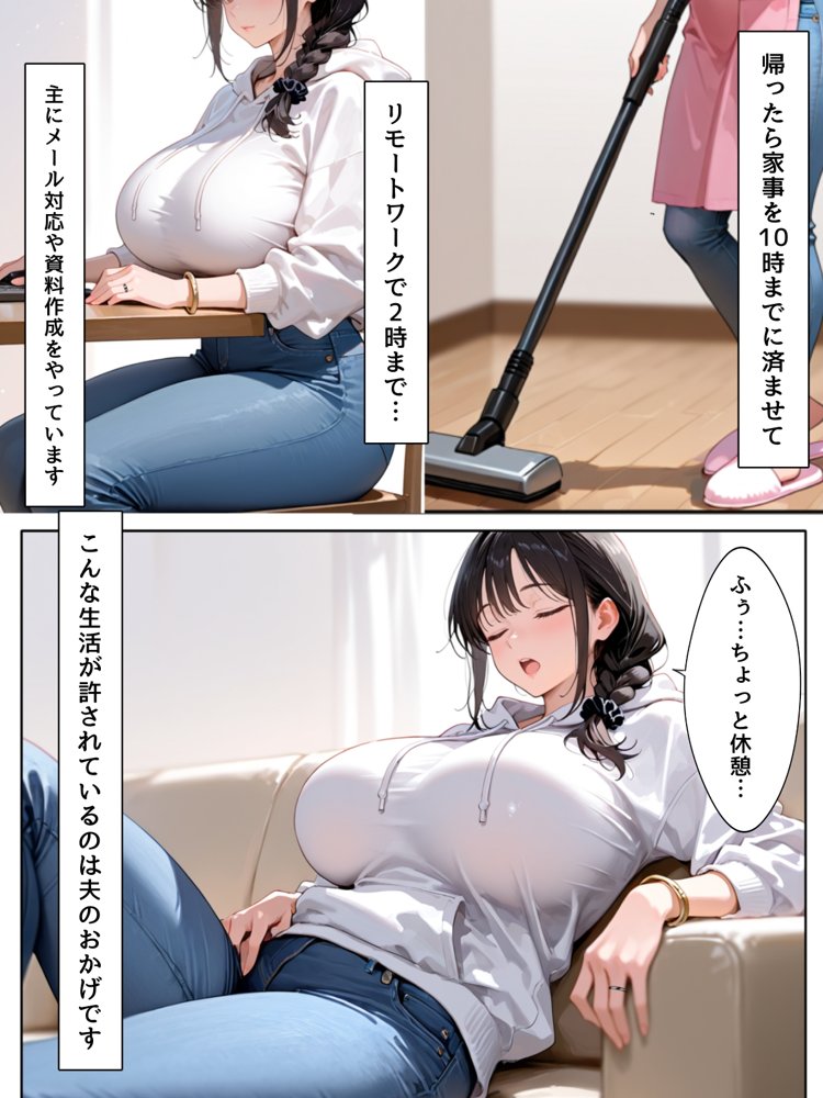 裏垢NTR ― パパ友に秘密を握られた巨乳若ママ hitomiエロ漫画raw(同人誌)無料サンプル画像004