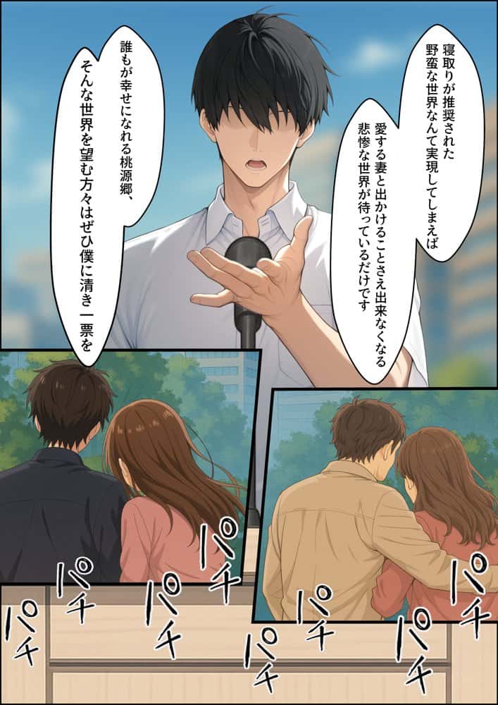 投票率99%!?寝取り派VS純愛派〜勝者の先に待つ日常〜 hitomiエロ漫画raw(同人誌)無料サンプル画像010