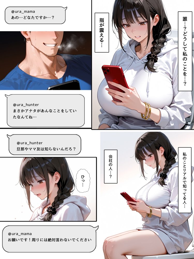 裏垢NTR ― パパ友に秘密を握られた巨乳若ママ hitomiエロ漫画raw(同人誌)無料サンプル画像019