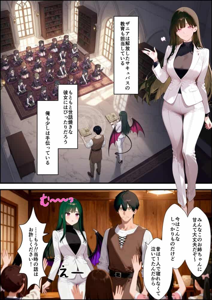 奴◯サキュバスを救って娘同然に育てたらヤンデレになって処女を捧げてきた hitomiエロ漫画raw(同人誌)無料サンプル画像034