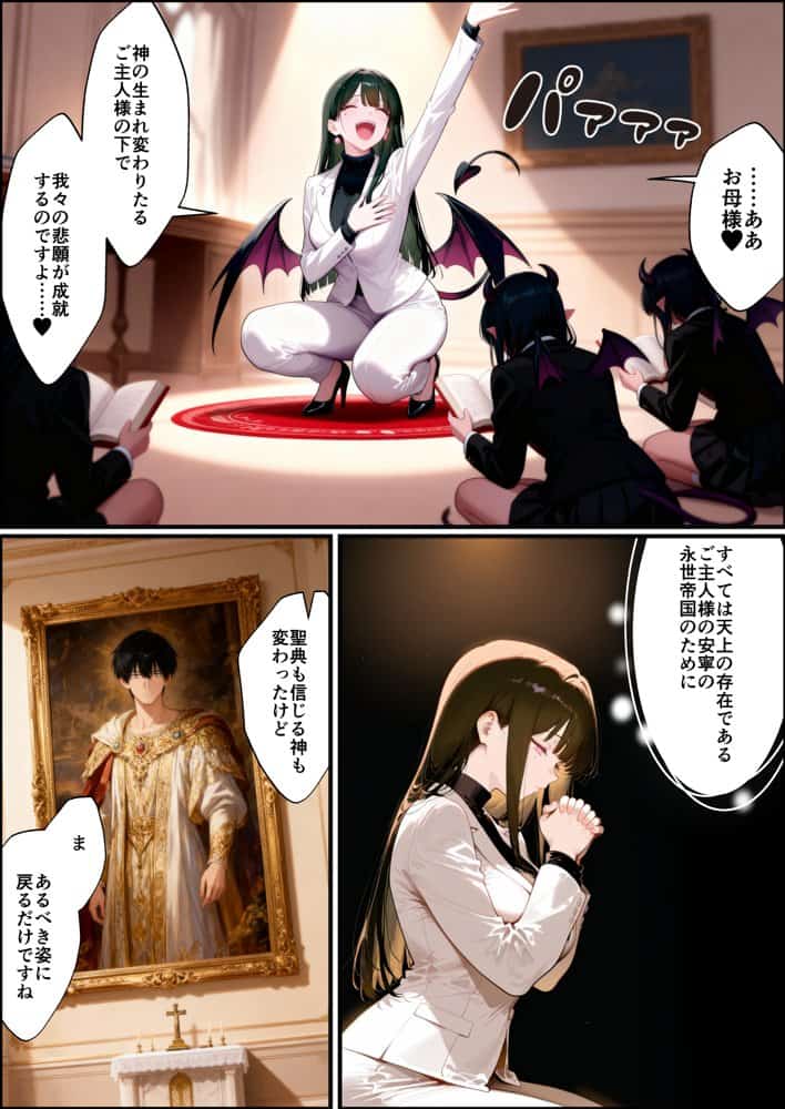 奴◯サキュバスを救って娘同然に育てたらヤンデレになって処女を捧げてきた hitomiエロ漫画raw(同人誌)無料サンプル画像036