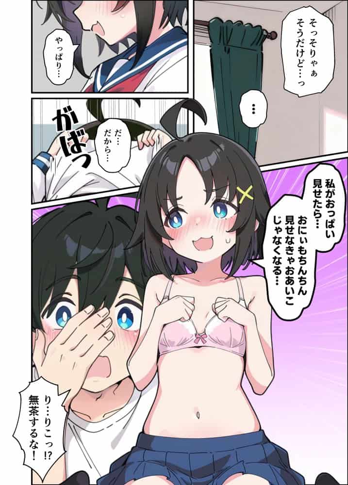 性に好奇心旺盛な妹と実践形式で性教育して中出しえっちする話