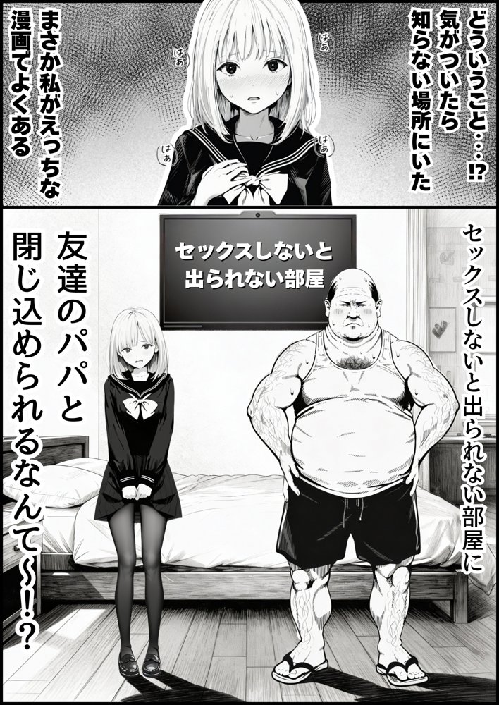 セックスしないと出られない部屋に親友のパパと閉じ込められたんですけど〜！？