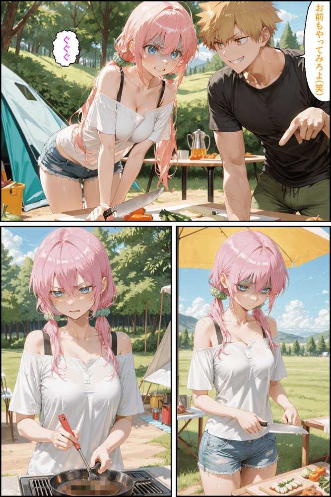 可愛いだけにされちゃう式守さん3（川遊びの日の式守さん）