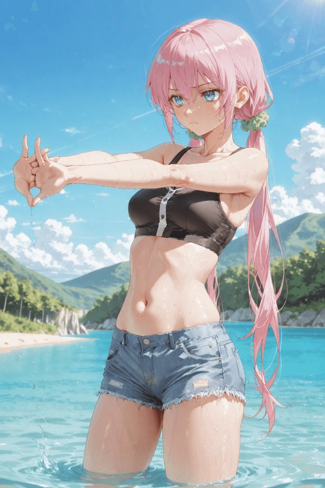 可愛いだけにされちゃう式守さん3（川遊びの日の式守さん）