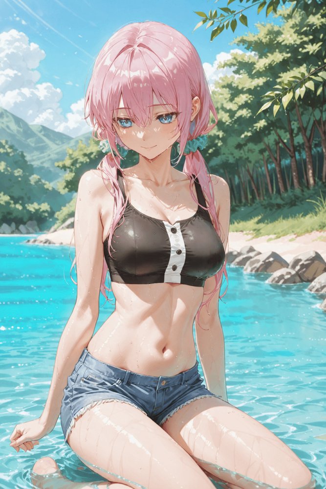 可愛いだけにされちゃう式守さん3（川遊びの日の式守さん）